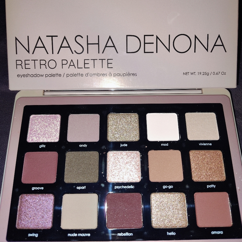 NIB Natasha Denona Retro Palette - Pink, Gold, Champagne, Mauve, Brown Shades